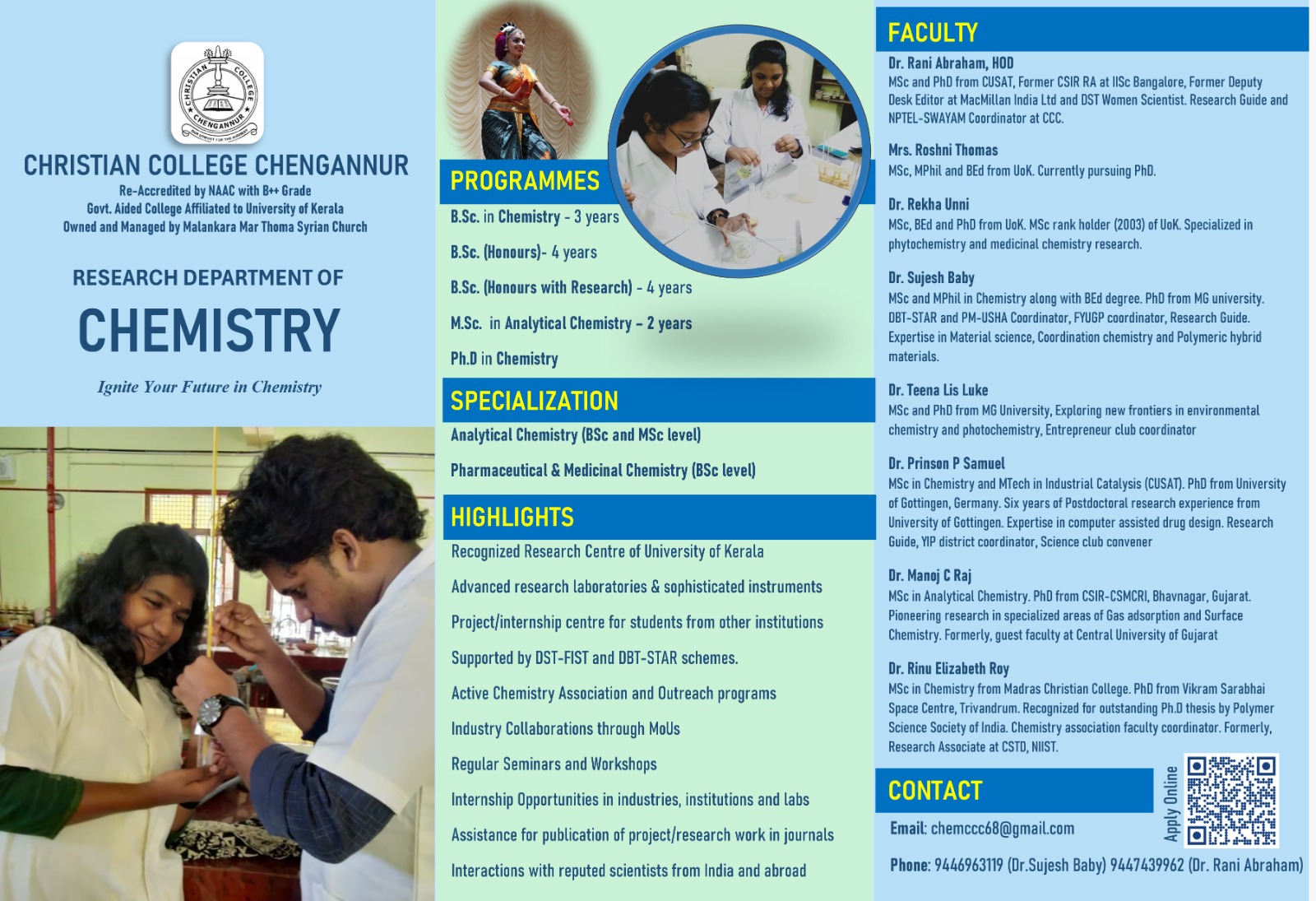 Read more about the article Department of Chemistry